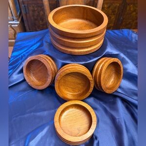 Good wood teak salad set